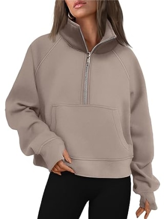 Half Zip Pullover Sweatshirt