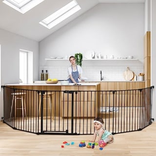 Extra Wide Baby Gate with Door