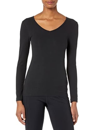 Women's Slim-Fit Layering Long Sleeve Knit V-Neck