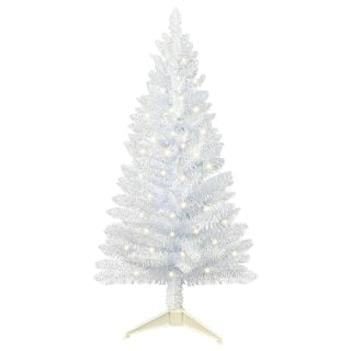 4-Foot Lighted Artificial White Christmas Tree