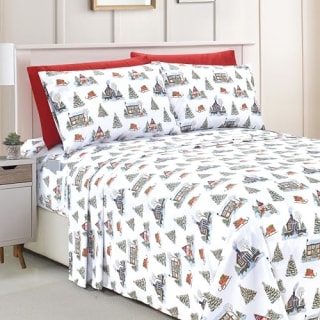 6-Piece Holiday Pattern Luxury Soft Bed Sheets