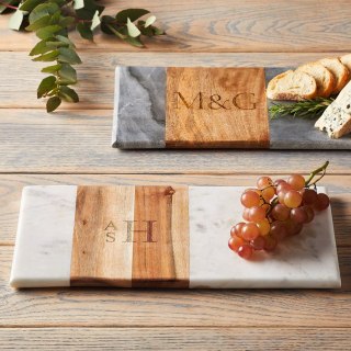 Mark & Graham Wood and Marble Rectangle Cheese Board