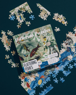 Flattering Fishes 500-Piece Puzzle