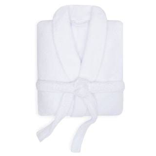 Crane & Canopy White Plush Cotton Bathrobe