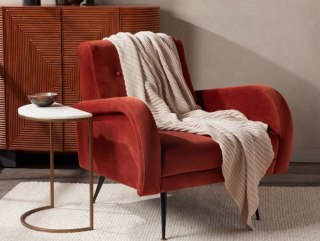 Oversized Rib Knit Throw