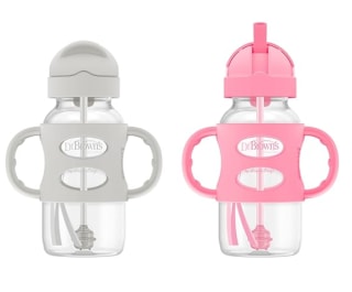 Milestones Wide-Neck Sippy Straw Bottle 