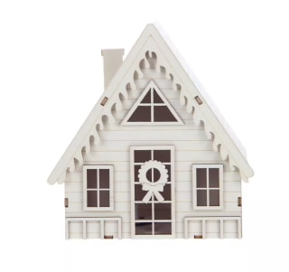 DIY LED Wood Village A-Frame House