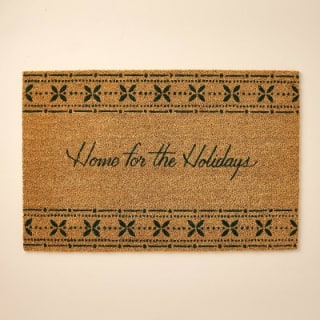 Home for the Holidays Fair Isle Coir Doormat 