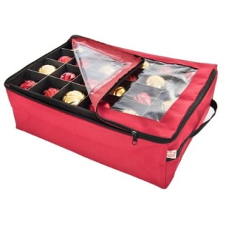 Two-Tray Ornament Bag with Clear Top