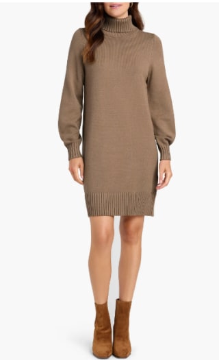 Splendid x Cella Jane Turtleneck Long Sleeve Sweater Dress