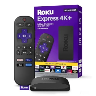 Roku Express 4K Plus | Roku Streaming Device 4K/HDR, Roku Voice Remote, Free & Live TV