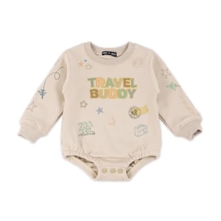 Travel Buddy Sweatshirt Romper