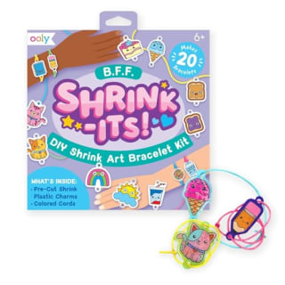 Ooly Shrink-Its! 24 PC DIY Shrinking Art Bracelet Kit That Creates BFF Bracelets