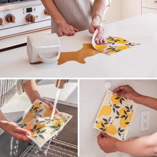 Papaya Reusable Paper Towels (Set of 2)