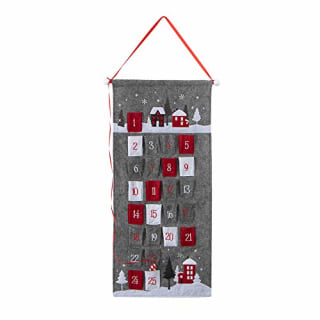 S-Deal Cloth Wall Hanging Christmas Advent Calendar