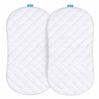Bassinet Mattress Pad Cover- 2 Pack