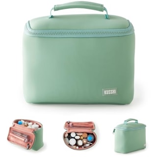 Neoprene Train Case Makeup Bag 