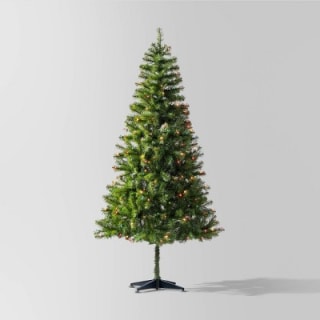 Pre-lit Alberta Spruce Artificial Christmas Tree