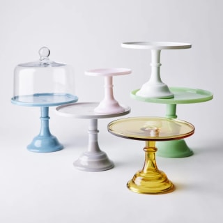 Mosser Colored Glass Cake Stand