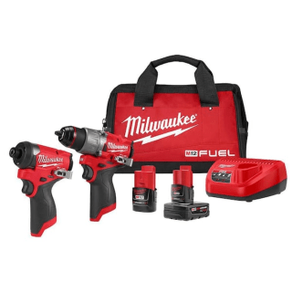 Milwaukee M12 Fuel 12-Volt Lithium-Ion Battery Combo Kit