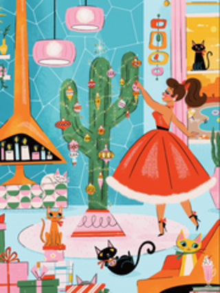 Jiggy Puzzles Merry Cactus Puzzle by Shea O’Connor