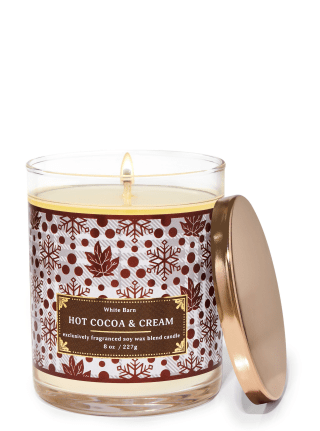 Hot Cocoa and Cream Single Wick Candle