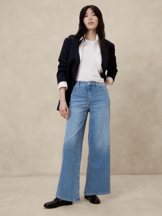 Banana Republic Factory High-Rise Wide-Leg Jean