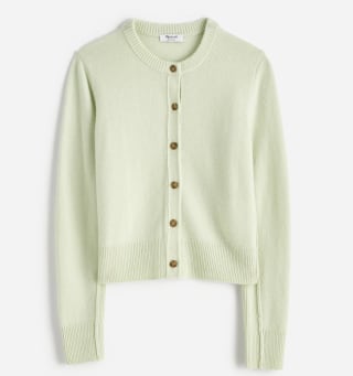 Cashmere Button-Front Cardigan Sweater