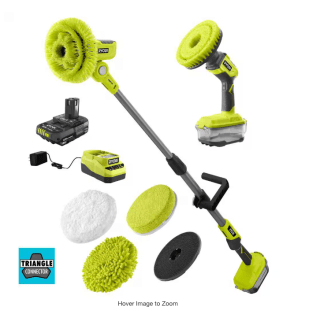 Ryobi One+ 18V Cordless Telescoping Power Scrubber Kit