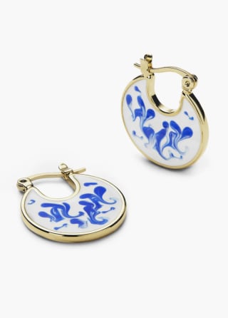 Enamel earrings