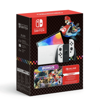 Nintendo Switch – OLED Model: Mario Kart 8 Deluxe Bundle