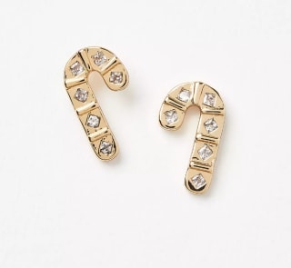 Candy Cane Stud Earrings