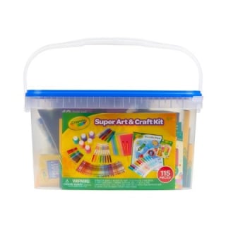 Kids' Super Art & Craft Kit (115 Pieces)