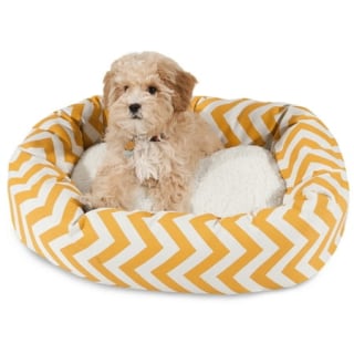 Majestic Pet Products Chevron Bolster Dog Bed