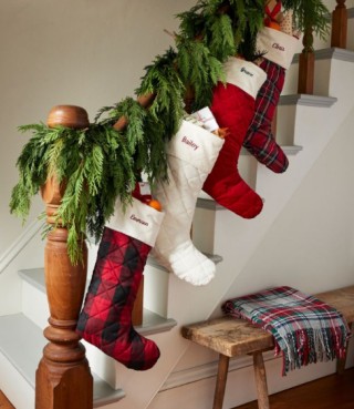 Classic Velvet Christmas Stocking