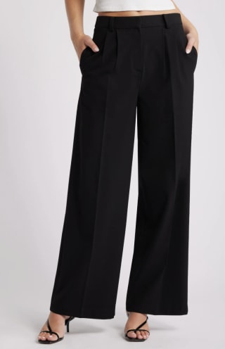 Wide leg trousers