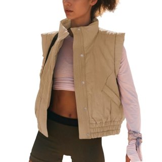 Cropped Puffer Vest