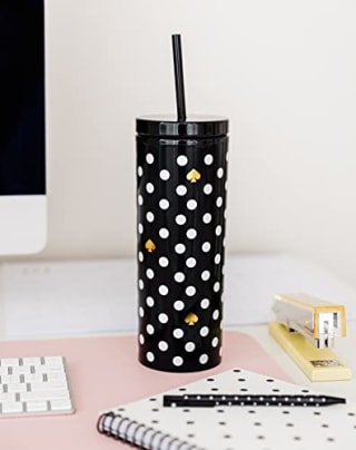 Kate Spade New York Insulated Tumbler with Reusable Straw