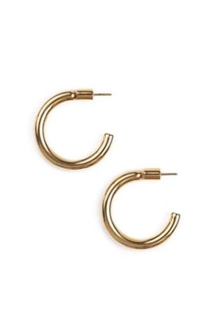 BESTOW 18K Gold Plated Hoop Earrings