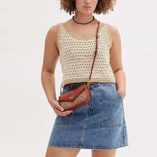 Coated Canvas Signature Wyn Crossbody