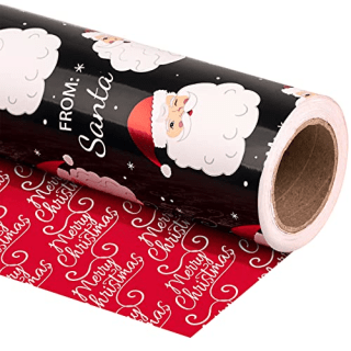 Reversible Christmas Wrapping Paper