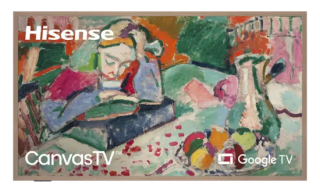 Hisense 65" CanvasTV 4K QLED TV (with Hi-Matte Display and Ultra Slim Wall Mount)