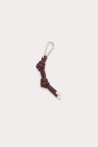 Leather Knot Bag Charm