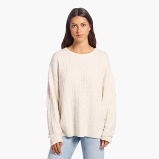 Cable Crew Neck Sweater