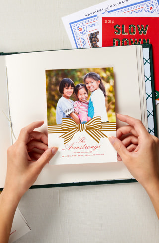 Paper & Design Personalized Holiday Card Keepsake Book