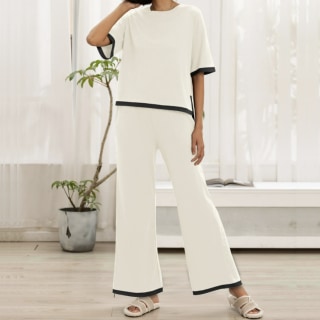Two-Piece Cotton Loungewear Set