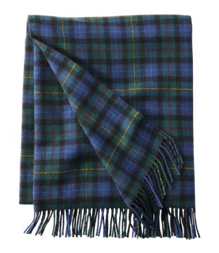 L.L. Bean Washable Plaid Throw Blanket