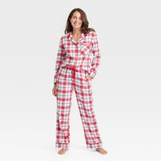 Plaid Flannel Holiday Matching Family Pajama Set