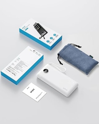 Vrurc Portable Charger with Cables