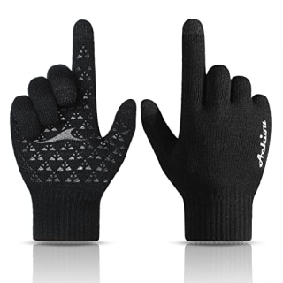 Achiou Touchscreen Soft-Knit Winter Gloves